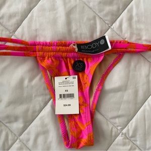 Cotton On Bikini Botton Double Strap Pink and Orange (Xs)